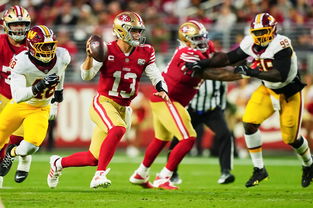 49ers superan 23-17 a Commanders y mantienen el invicto en la Semana 6