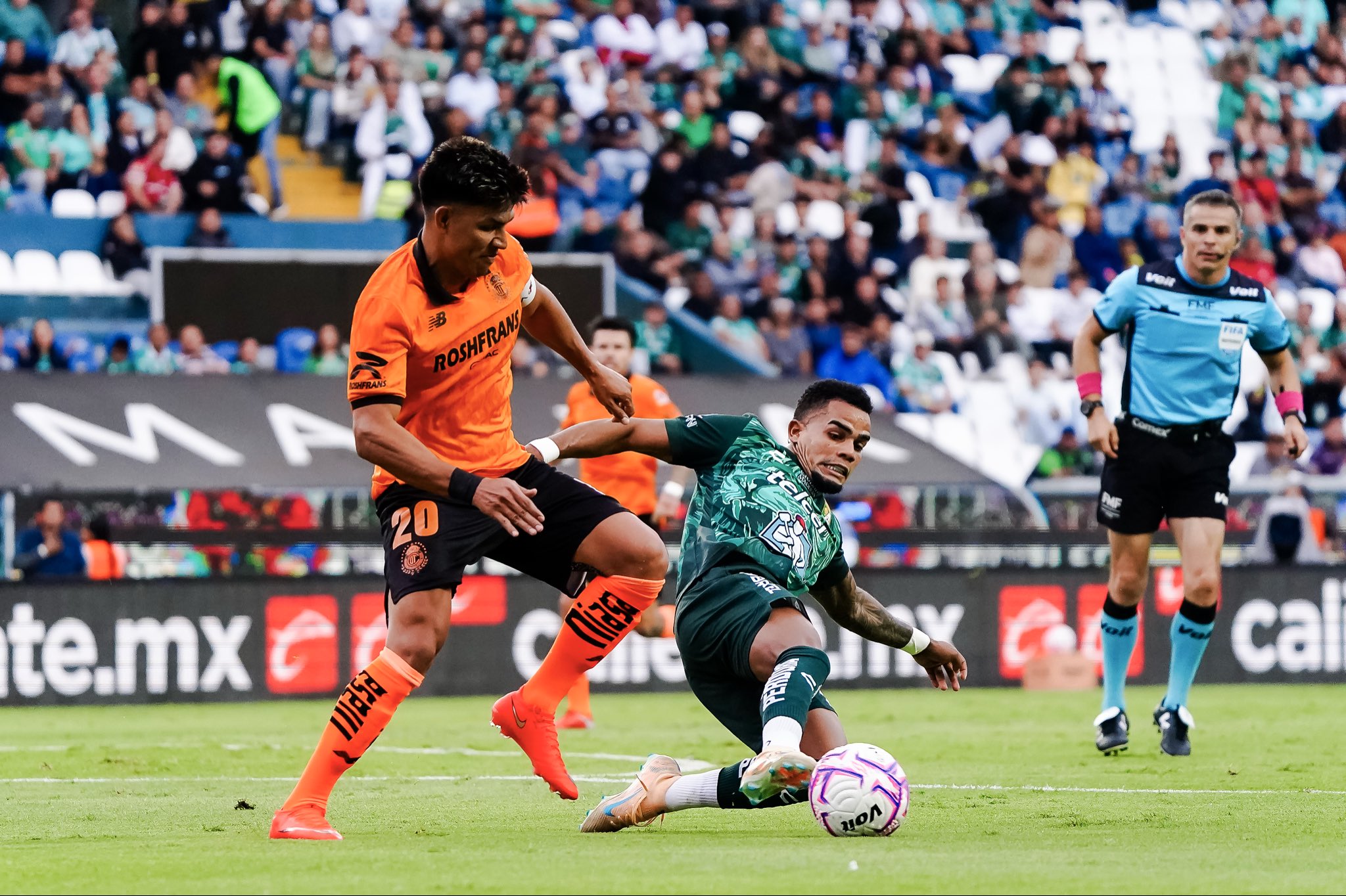 Partido entre León y Toluca por la Jornada 14 del Apertura 2026 de la Liga MX