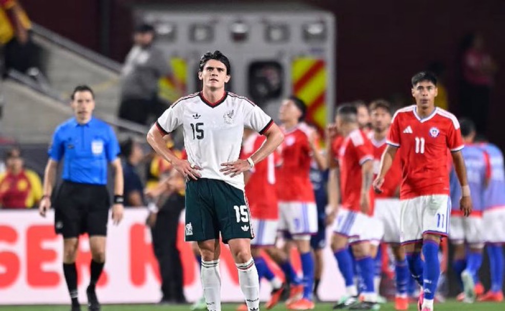 México cayó 0-2 ante Chile en partido amistoso